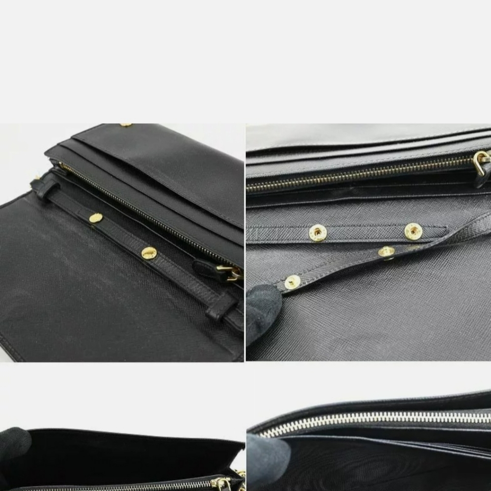 Prada Saffiano Wallet on a Chain - Picture 7 of 8